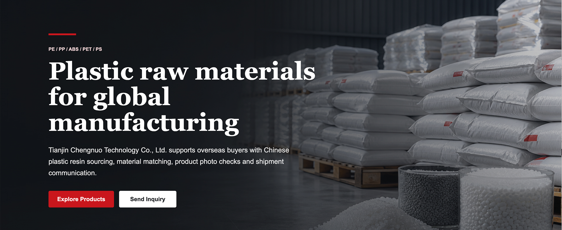 Tianjin Chengnuo Technology Co., Ltd. ondersteunt buitenlandse kopers bij het inkopen van Chinese kunststofharsen, het afstemmen van materialen, het controleren van productfoto's en de communicatie rondom verzending.